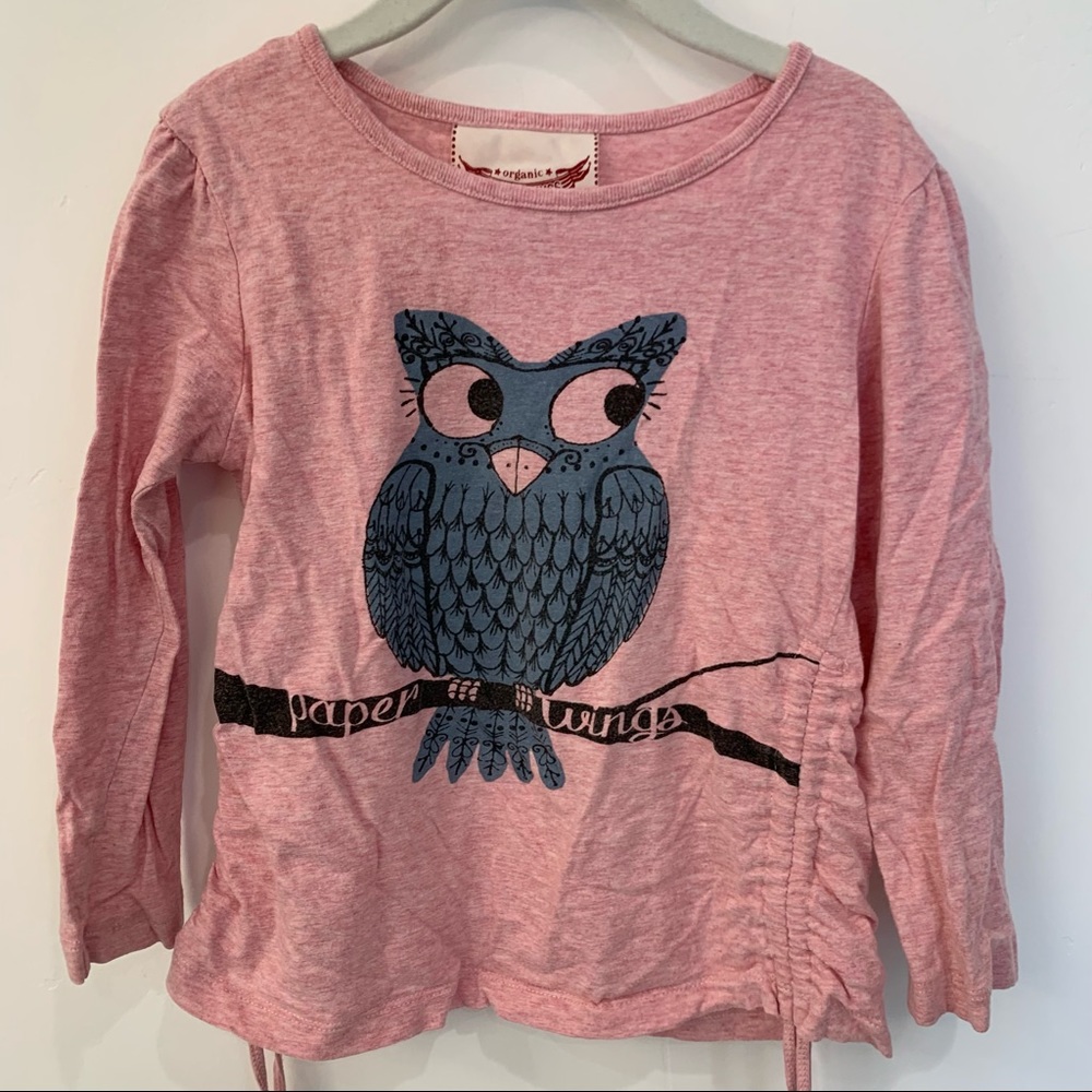 Paper Wings 6 Owl Cinch Bustle Top